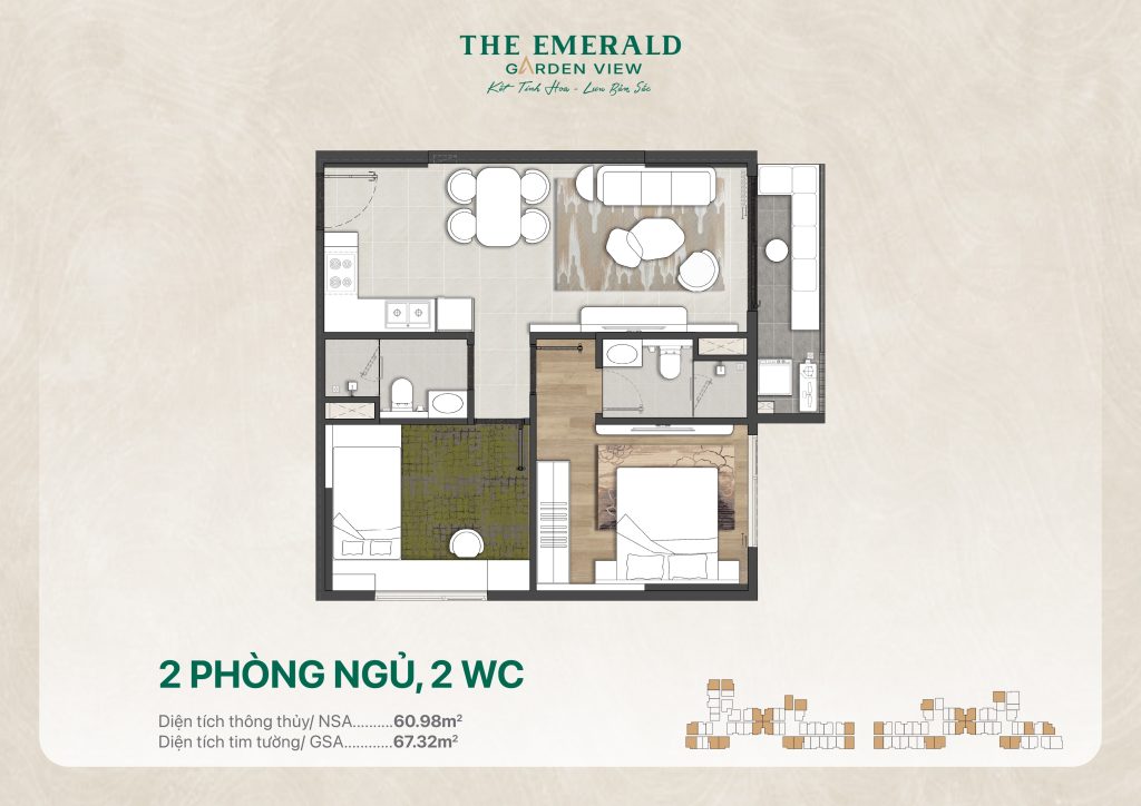 layout can ho the emerald garden view 2pn