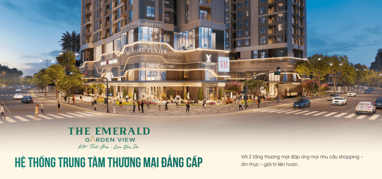 tien ich the emerald garden view trung tam thuong mai