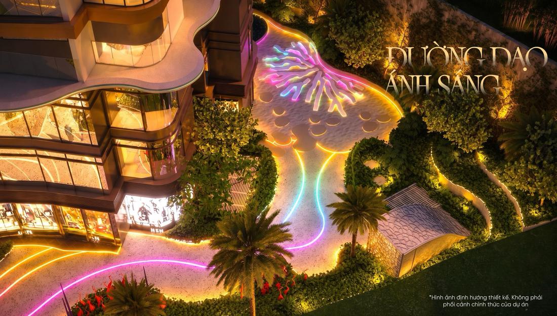 Đường dạo ánh sáng Alora Nha Trang