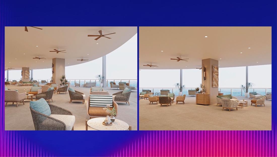 Không gian lounge Alora Nha Trang